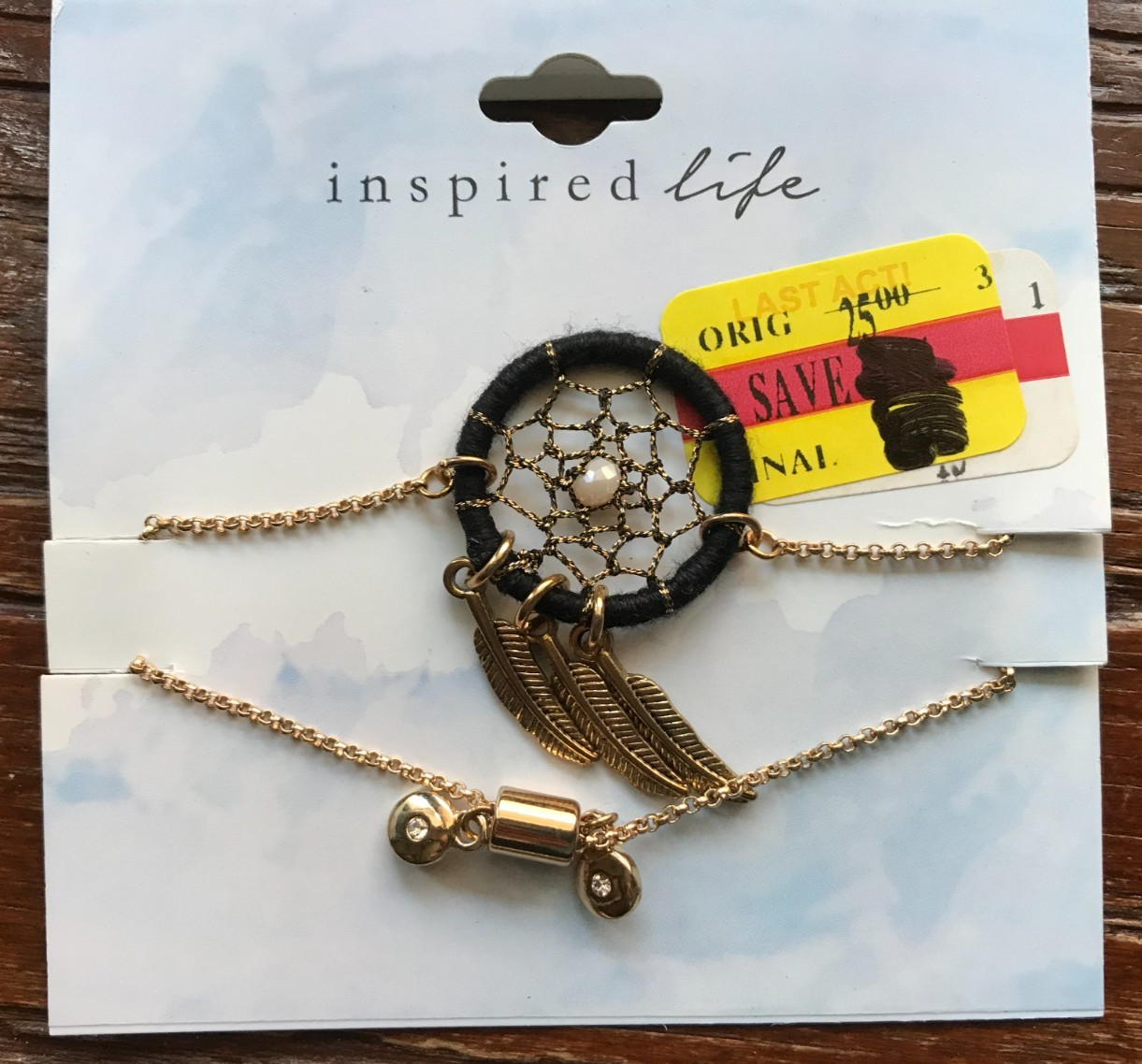 Inspired Life Dream Catcher Bracelet Goldtone $25 New
