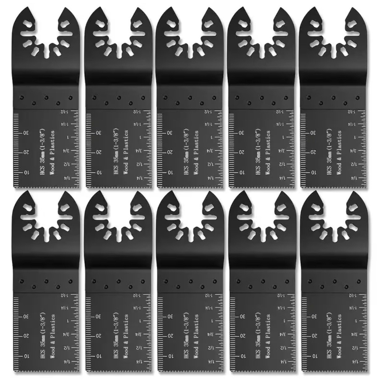 Oscillating Saw Blade, 10pcs. Cuts Wood, Metal, Plastic