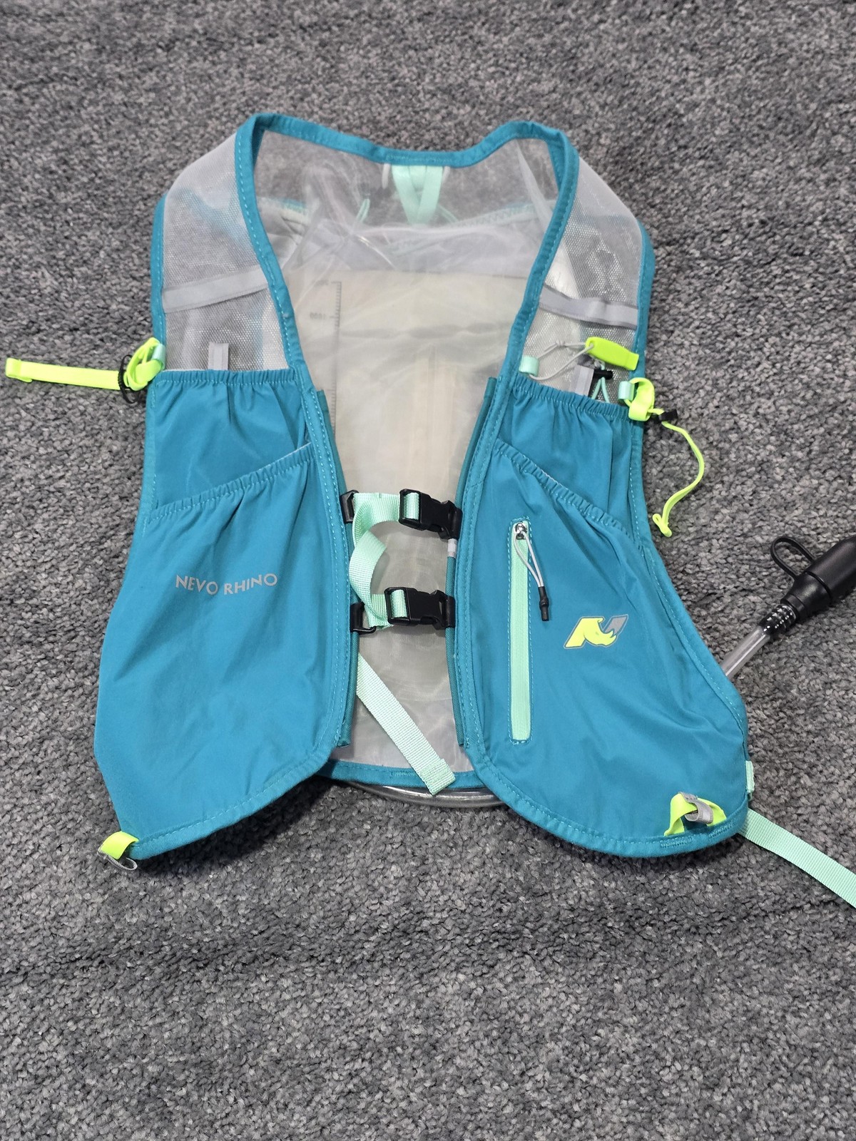 NEVO RHINO Hydration Vest Pack Blue One Size Mens Lightweight Hiking Trail