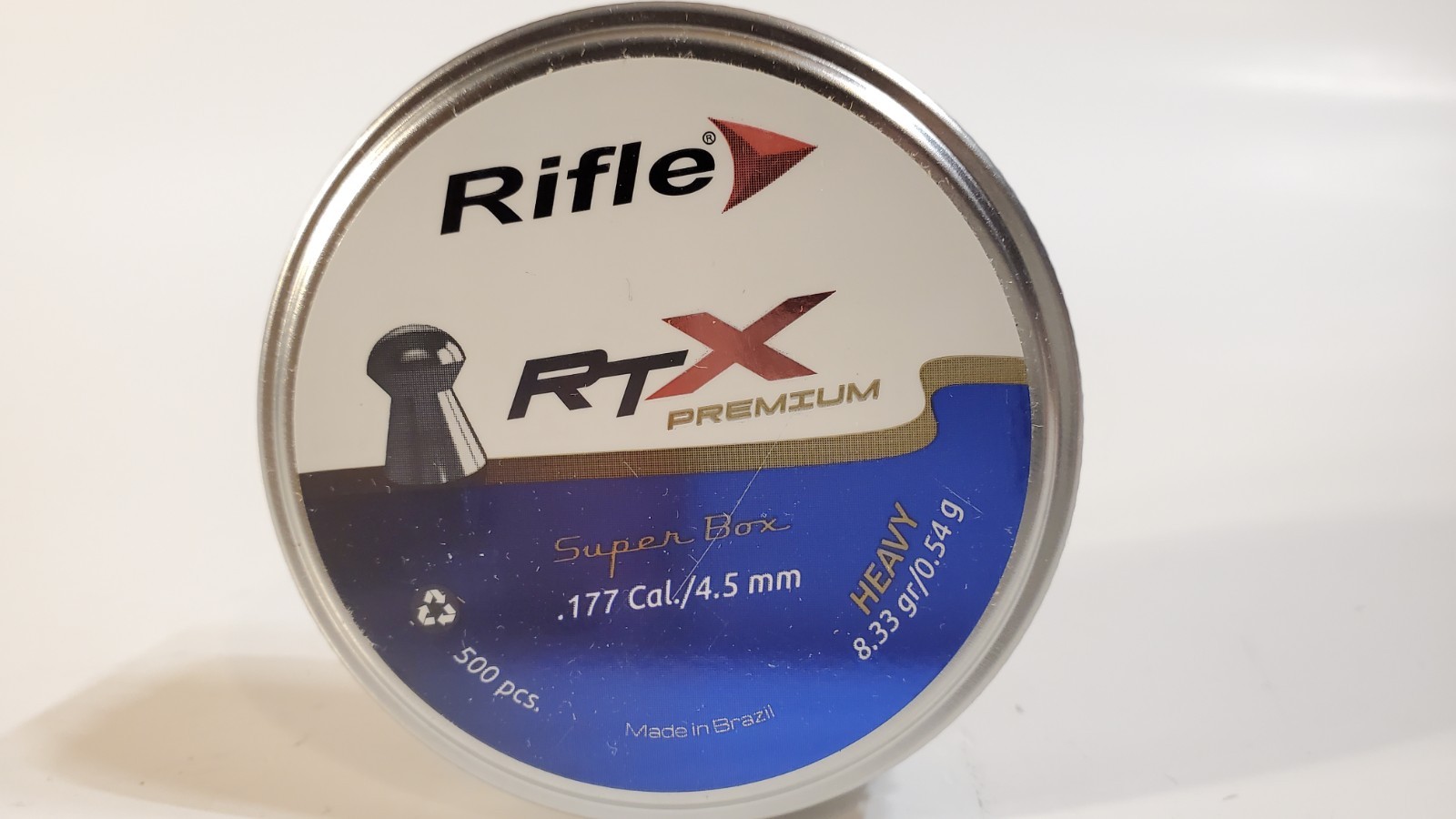 Rifle Ammunition RTX Premium Pellets .177 cal, 8.33, 500ct PCP Air Rifle Pistol