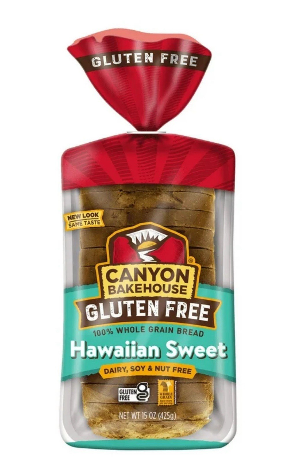 🟡 New Canyon Bakehouse Gluten Free HAWAIIAN SWEET 100% Whole Grain Bread 18oz