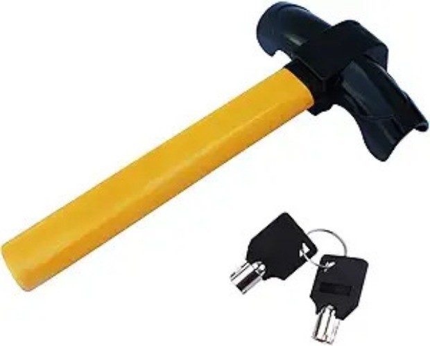 Heavy Duty Anti-Theft Steering Wheel Lock, Auto Security Travel Locking Gear, Un