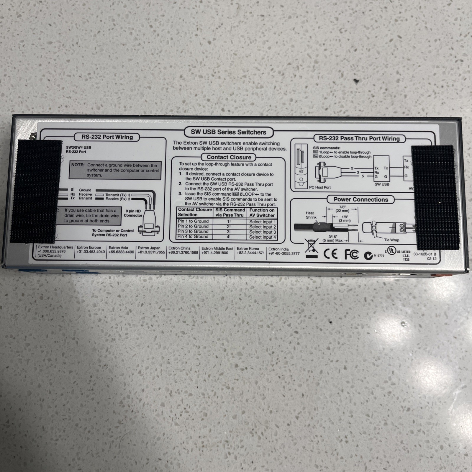 Extron SW 2 USB RS-232 USB Switcher Unit