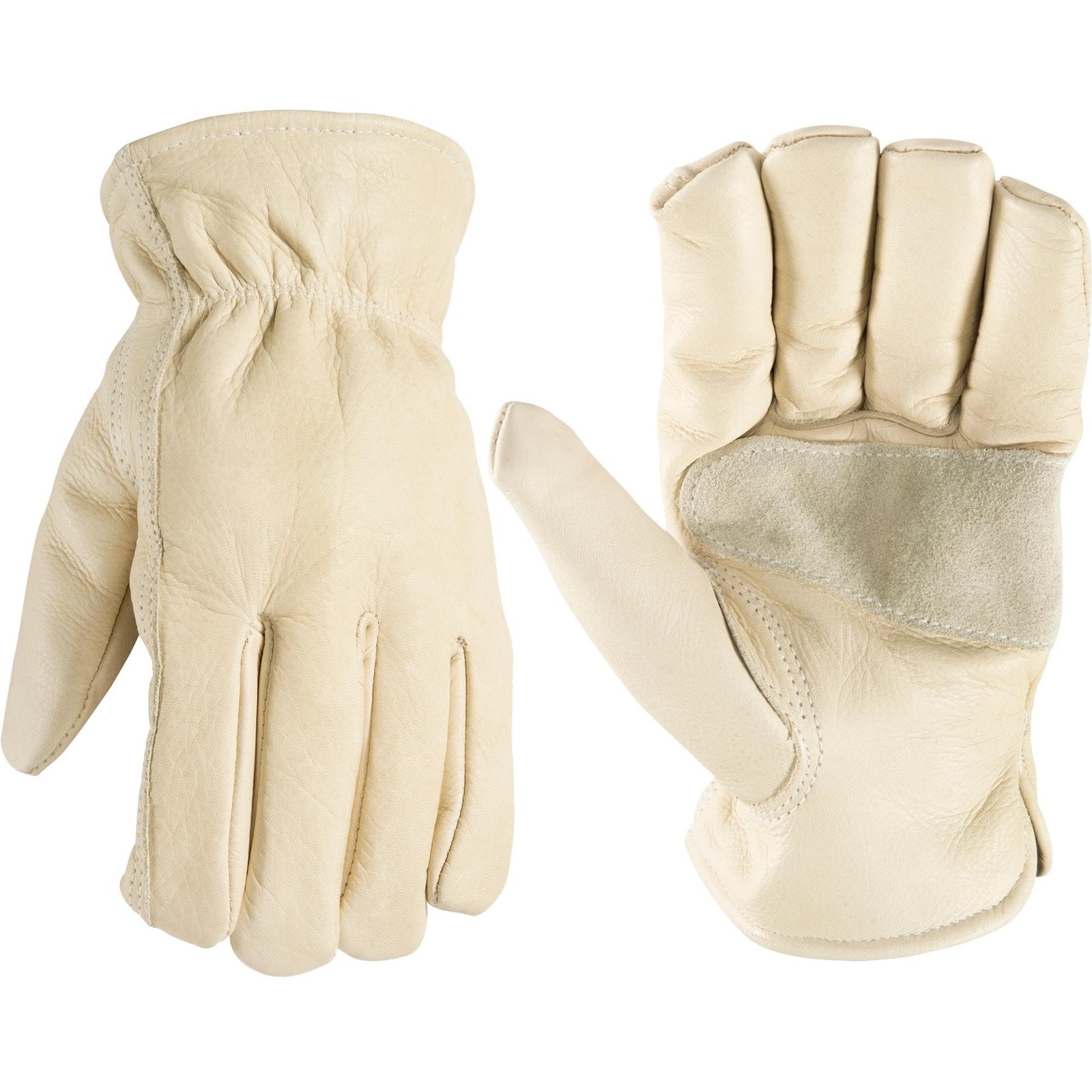 Wells Lamont Leather Work Gloves for Men – Grain Small (Pack of 1), Beige
