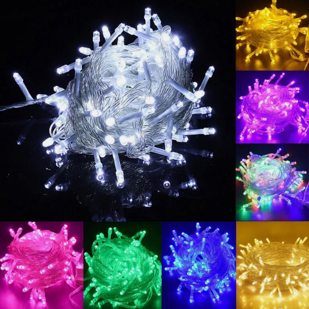 100-800 LED Fairy String Lights Christmas Tree Wedding Xmas Party Outdoor Decor