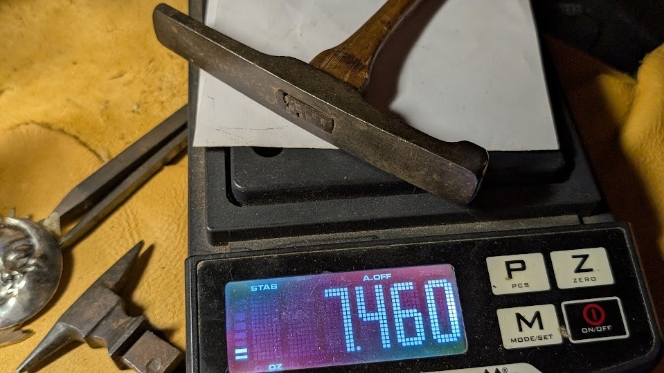 vintage silver smithing tools, jewelers hammer, jewelers  tools.