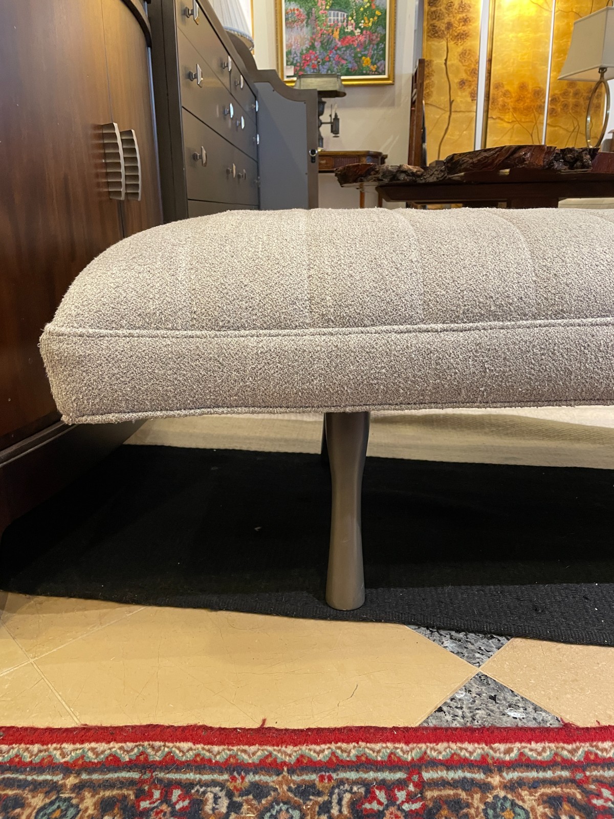 Arteriors Curved Bench in Gray