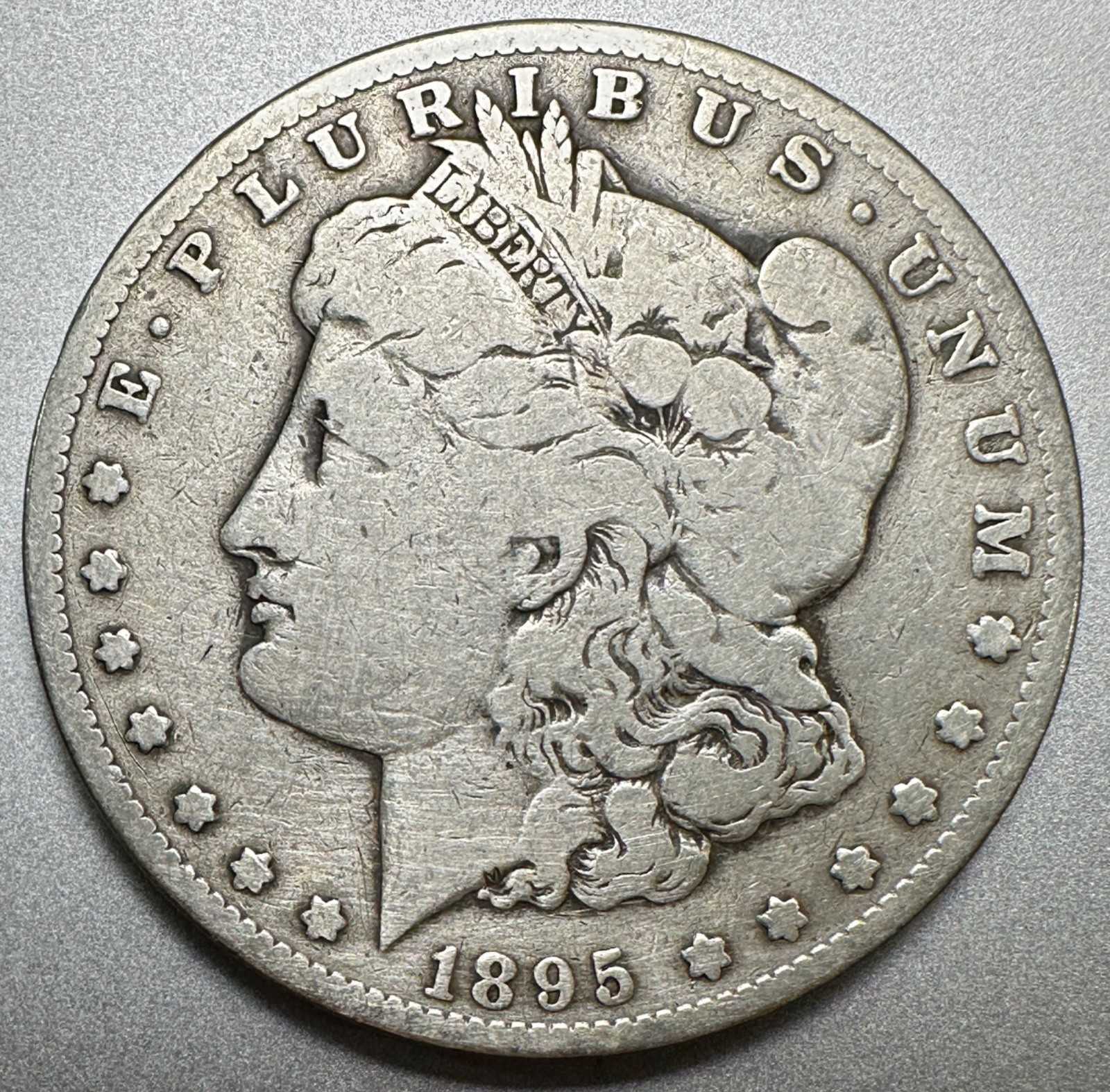 1895-S  MORGAN DOLLAR   VG DETAILS  KEY DATE #2675