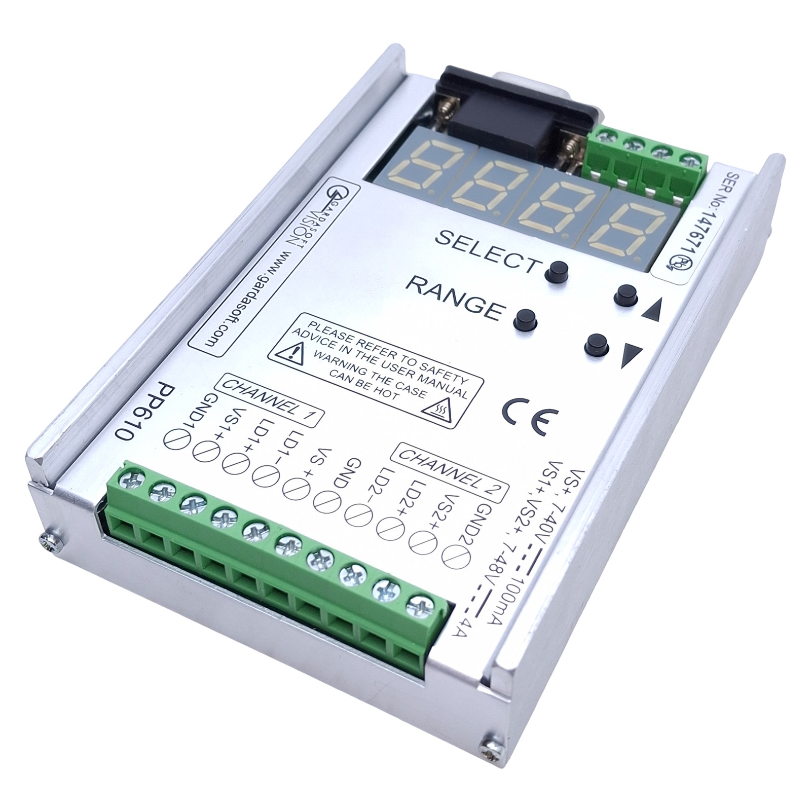 Gardasoft PP610 2-Channel LED Pulse Strobe Machine Vision Controller RS232