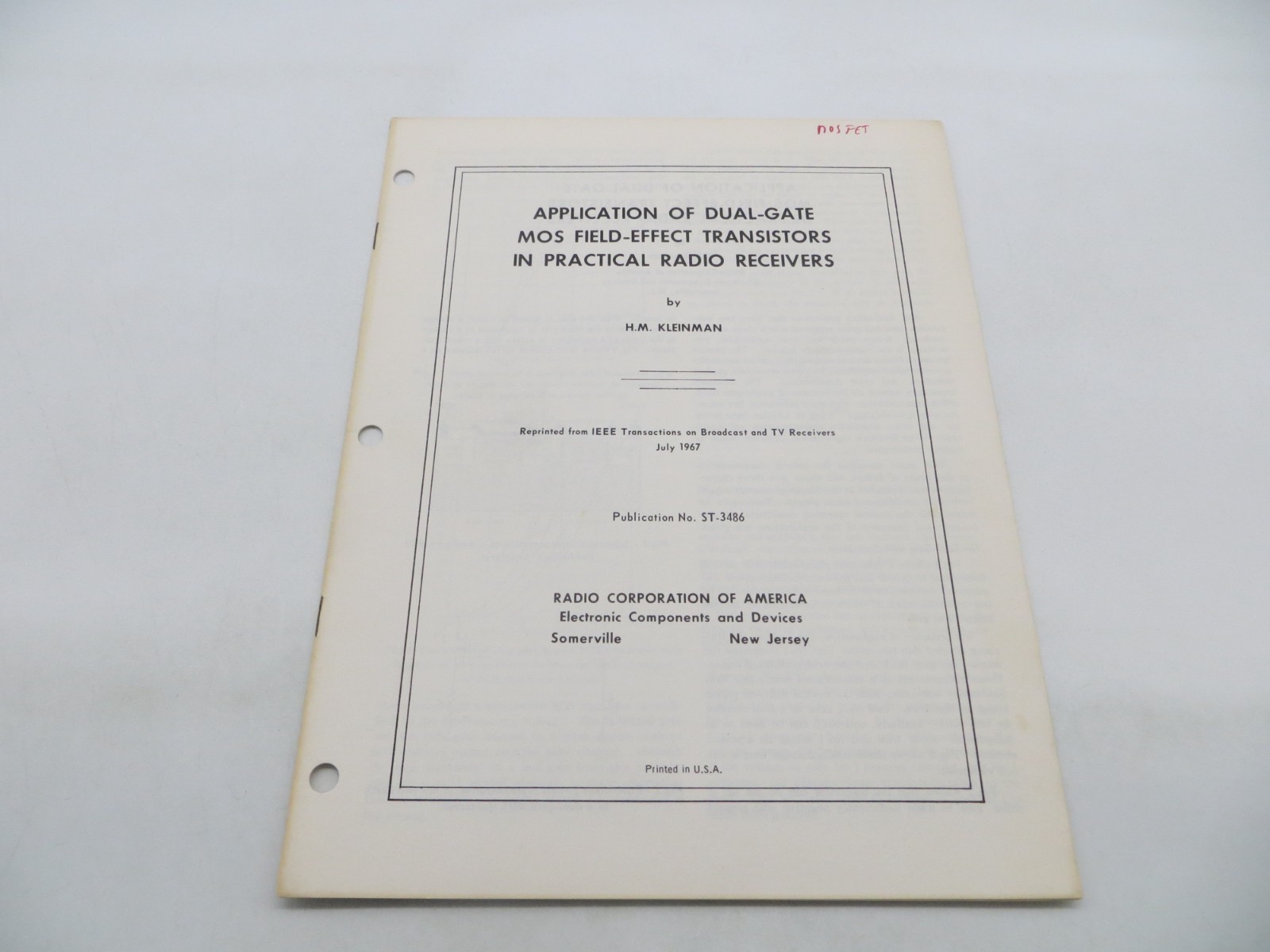 RCA Lot of 7 Vintage Tech Application Sheets vtg data reference papers