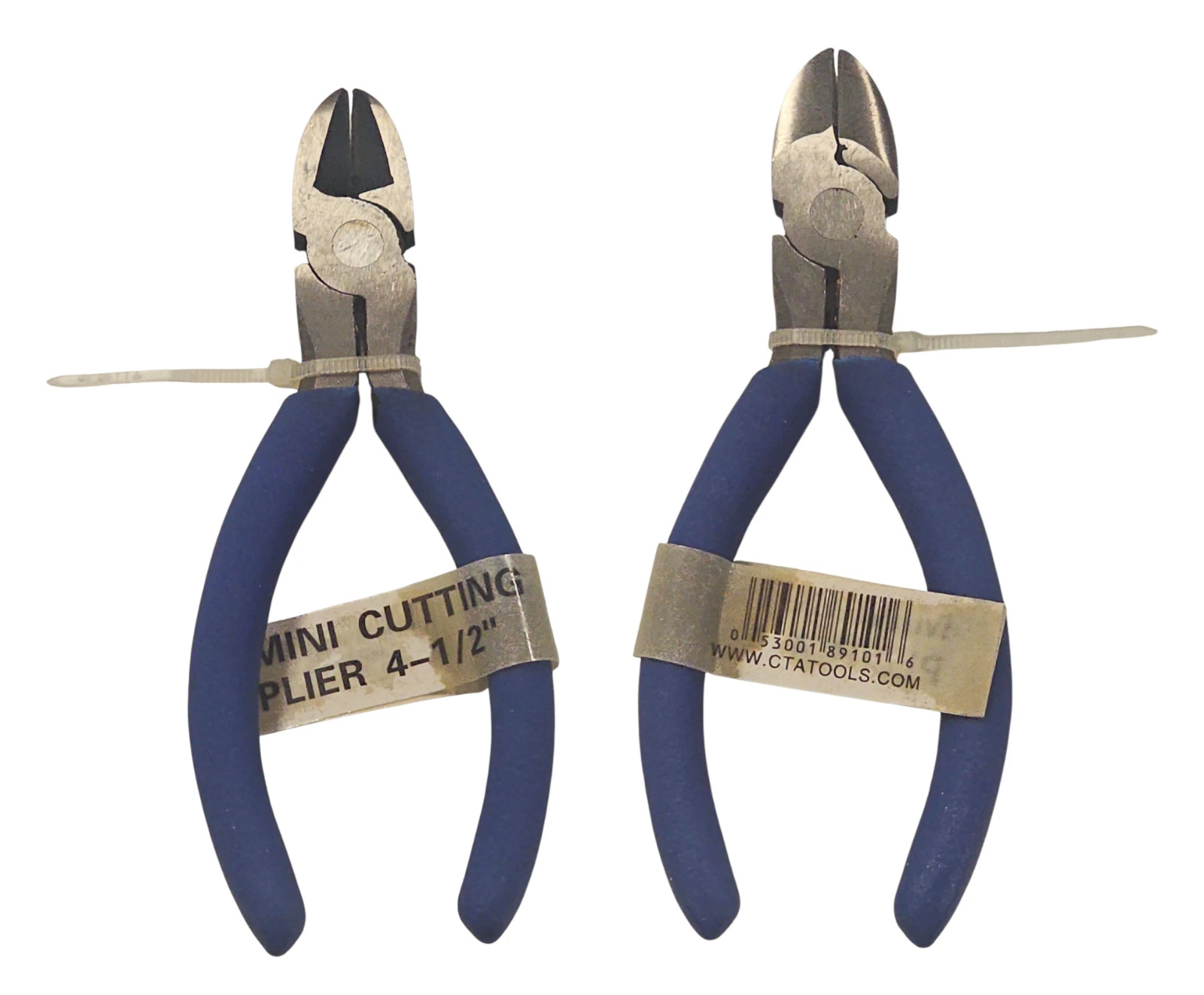 Lot 2 WIRE CUTTER 4" Pliers Mini Small Pad Handle Grip Long Cutting Striper Tool