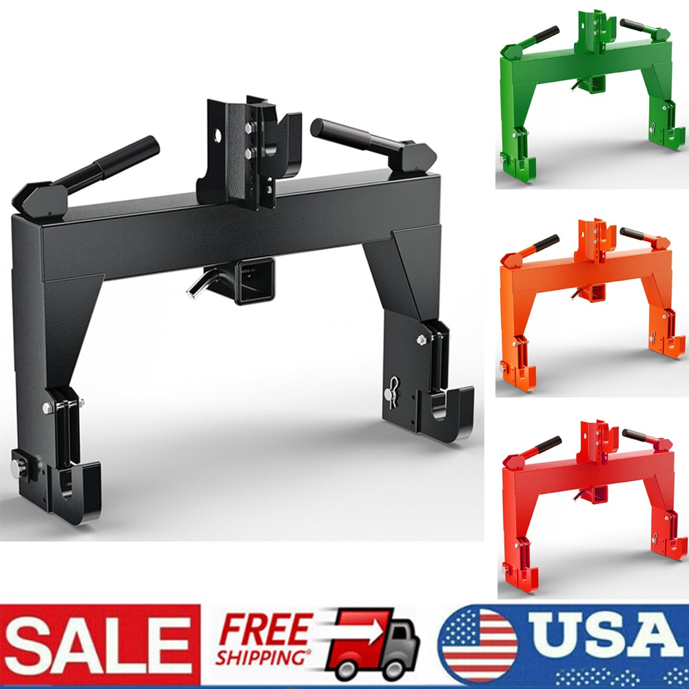 3 Point Quick Hitch Adapter Attach For Category 1 Category 2 Tractor 3000 LBS