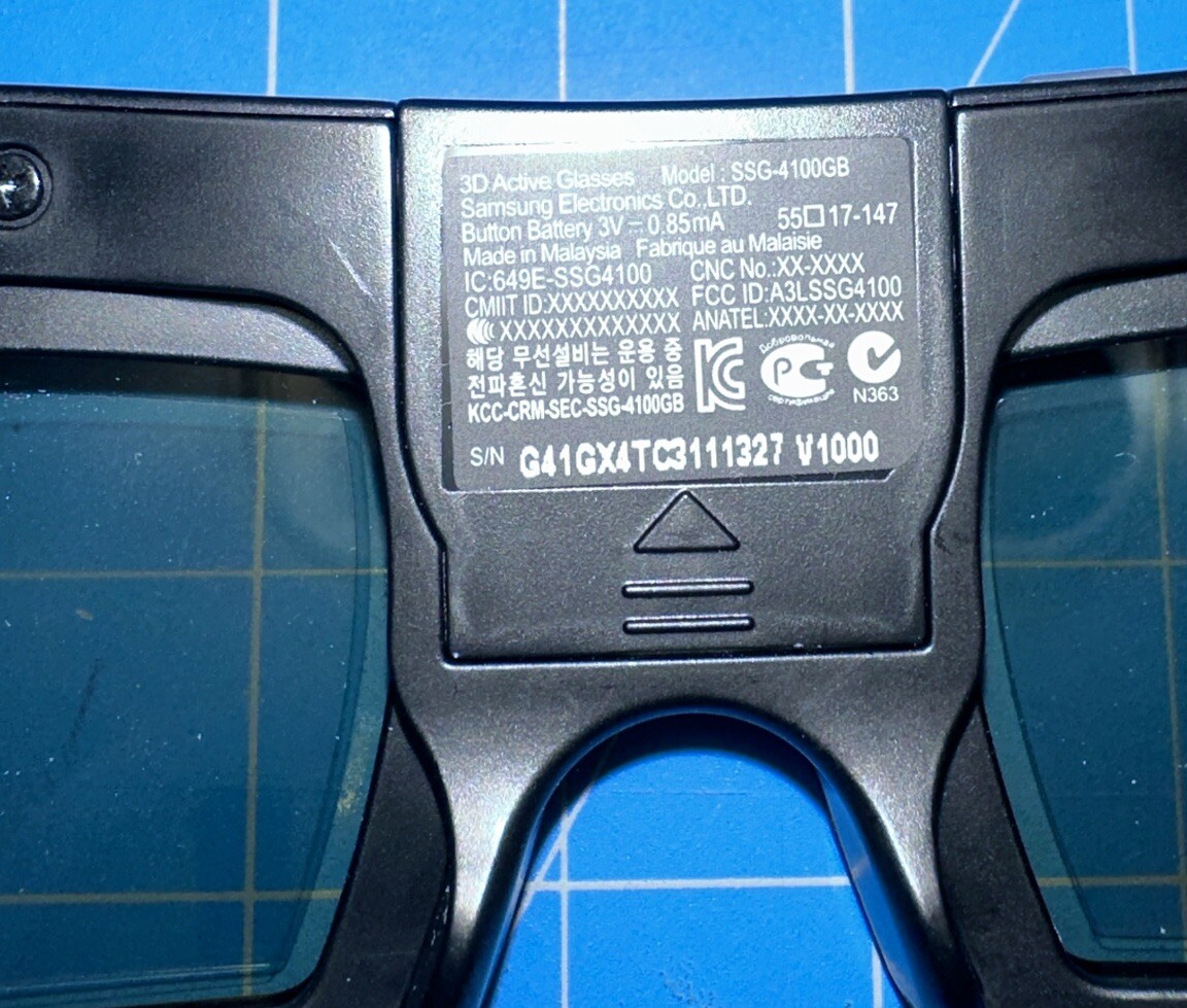 2x Samsung 3D Active Glasses SSG-4100GB (NEW)