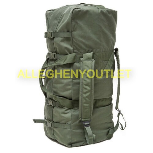 Improved Duffel Bag OD US Military Zipper Deployment Flight Travel NO PAINT VGC