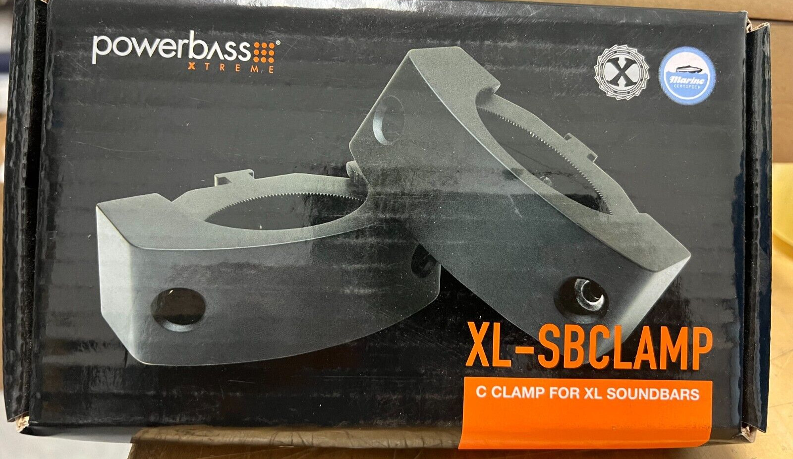 POWERBASS XL-SBCLAMP SOUNDBAR C-CLAMPS FOR XL-800 XL-1000 XL-1200 ATV/MARINE BAR
