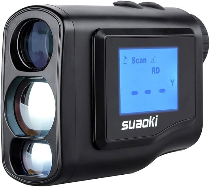 Suaoki LW600 Golf Laser Rangefinder W/ Display, Case Extra Batteries Hunting GPS