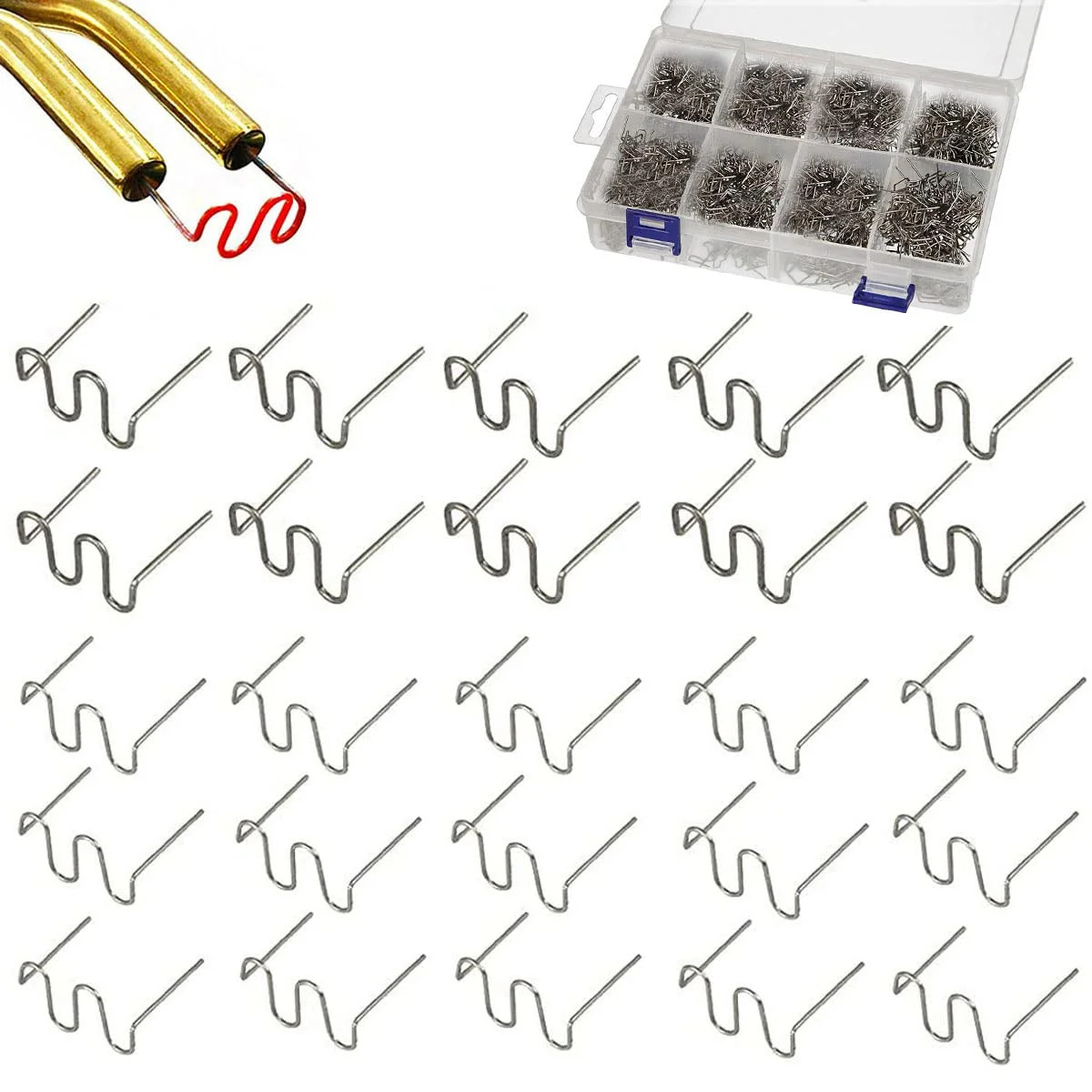1000PCS Welding Rods Hot Staples Plastic Repair Machine Welding Staples for Hot