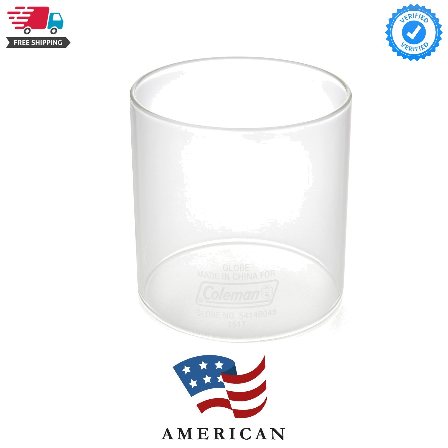Small Glass Replacement Globe for Fueled Lanterns, Glass Globe for Smaller La...