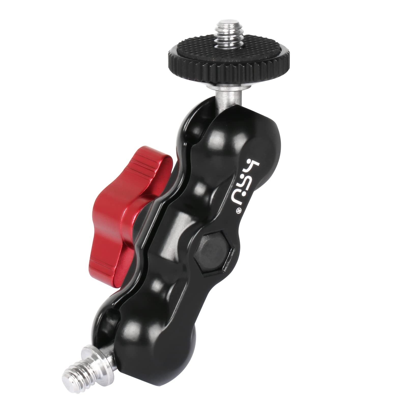 Magic Arm with Dual Ball Head (1/4"-20 Screw) Aluminum Alloy Metal Adjustable...