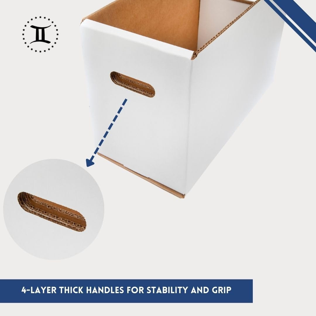 Thick-Grip Comic Book Storage Box — Usa-Made, Holds 130-170 Comics, 250 Lbs Stre