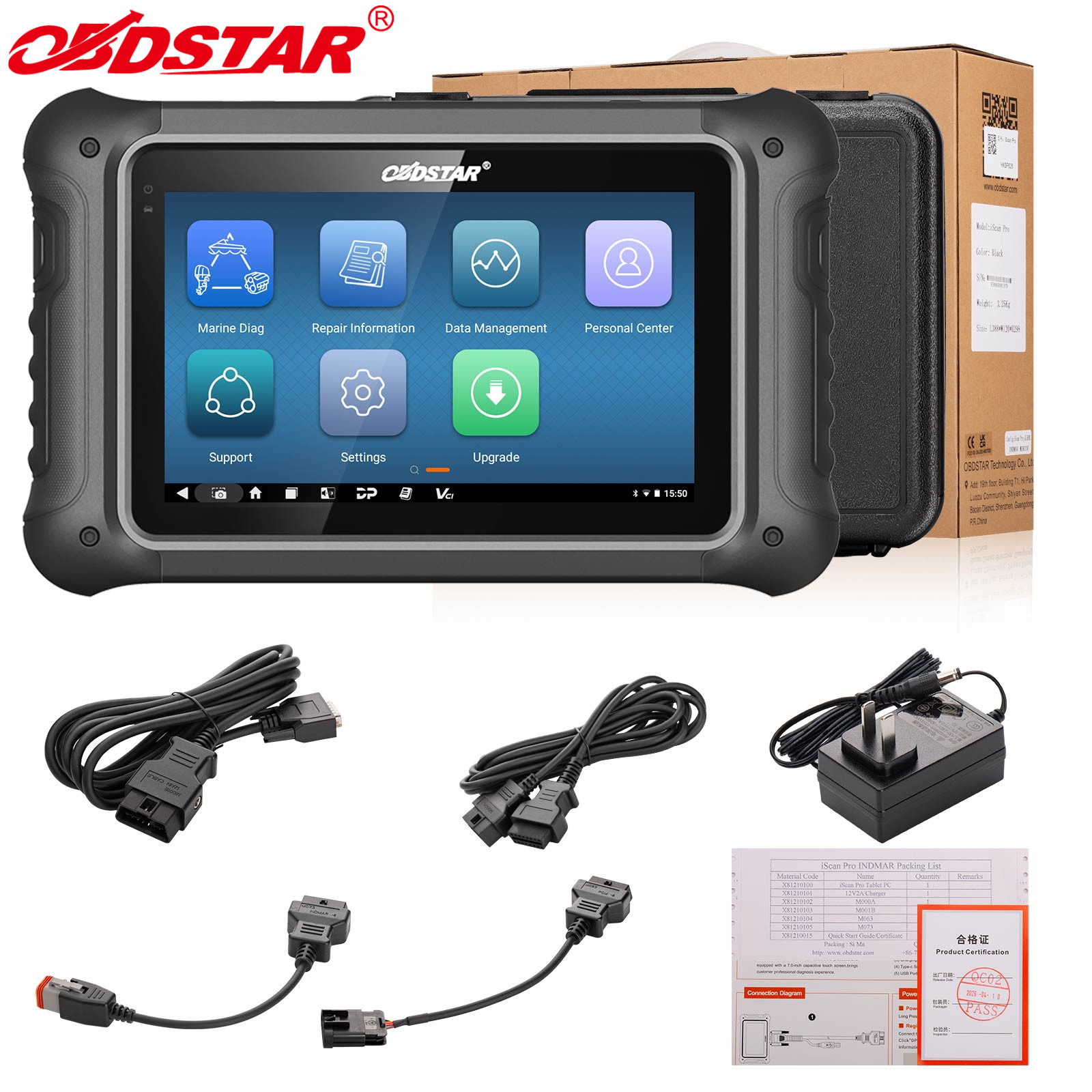 OBDSTAR ISCAN PRO For INDMAR Marine Diagnosis, BLM Reset, Code Reading, Setting