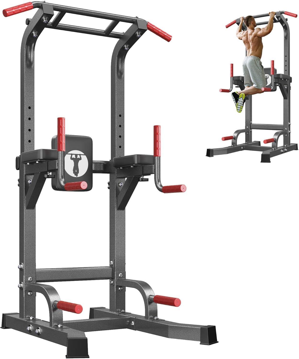Multi-Function Power Tower Pull up Bar Station Pull up Dip Station for Home Gym,