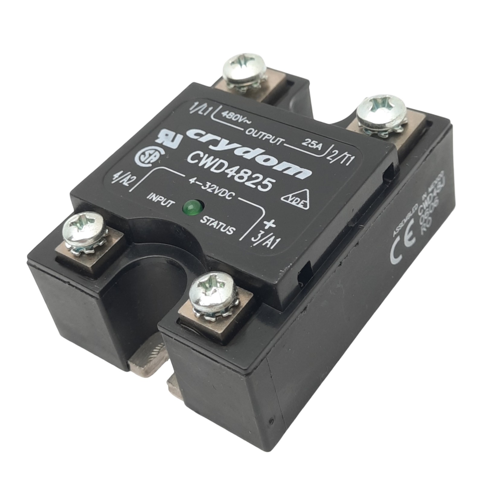 Crydom CWD4825 Solid State Relay, SPST-NO, 4-32VDC In, 480VAC 25A Max Out