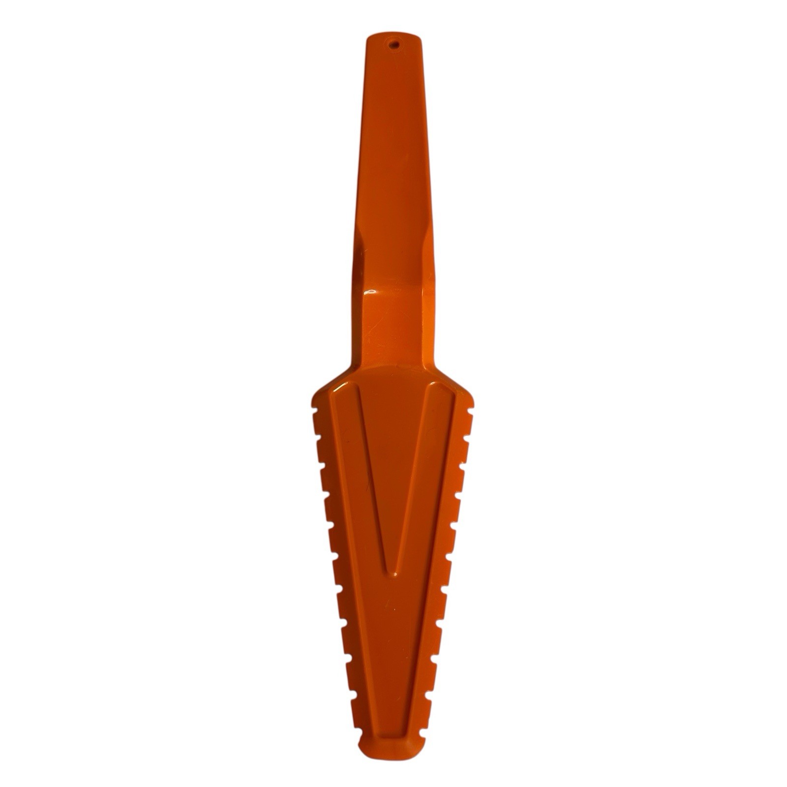 Vintage Tupperware Cut N Serve Pie Cake Server Serrated Orange Retro