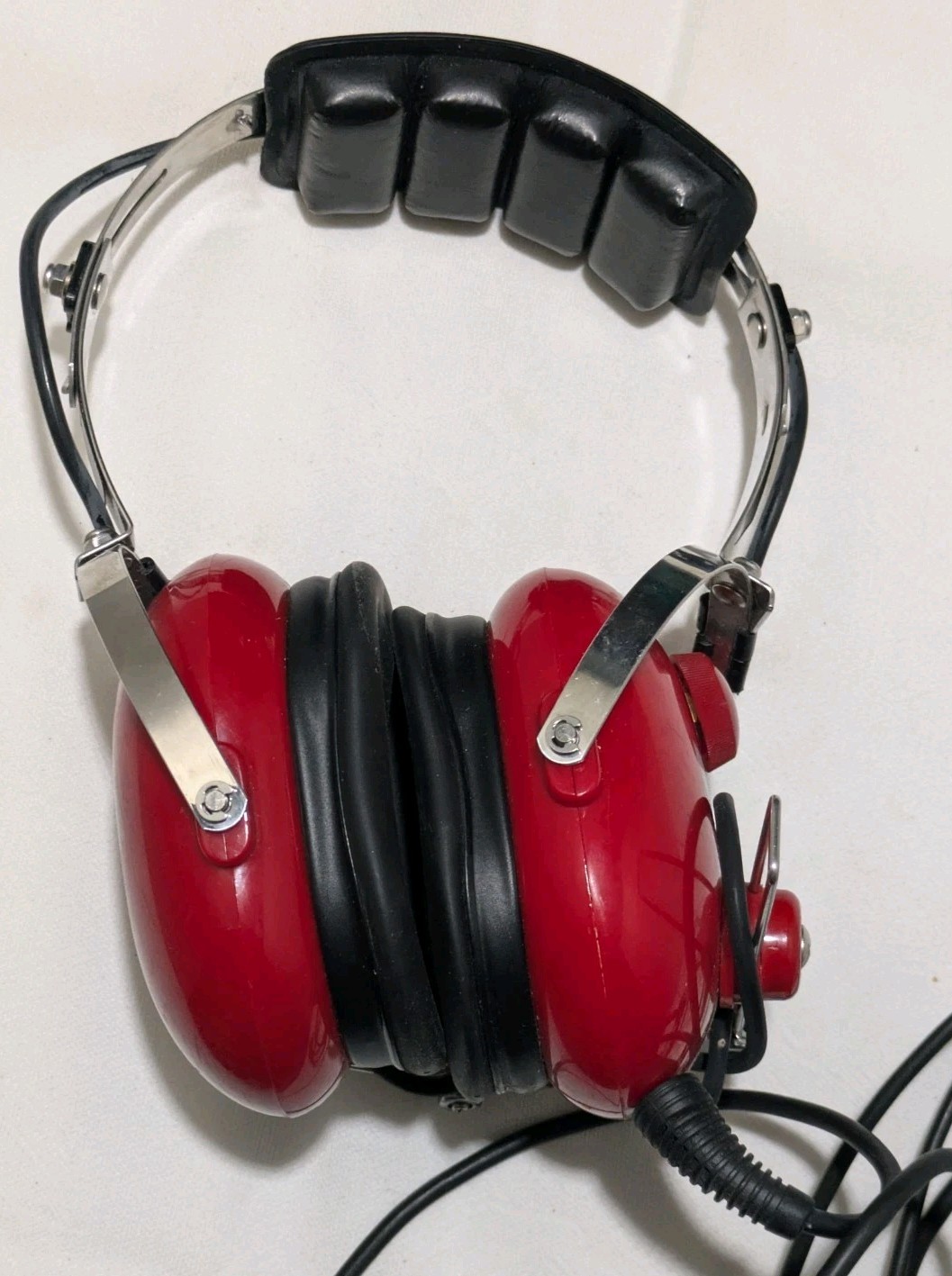 Aviation Communication Headset Model AC-250PNR Red Color