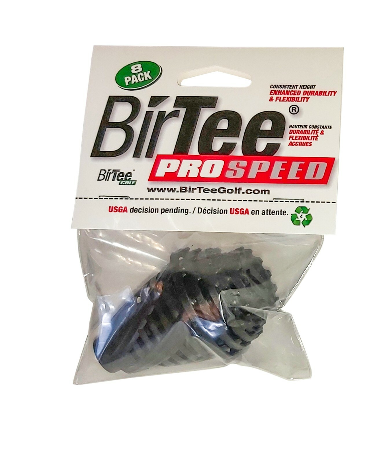 BirTee Pro Speed Winter / Mat / Simulator Golf Tees - 8 Pack