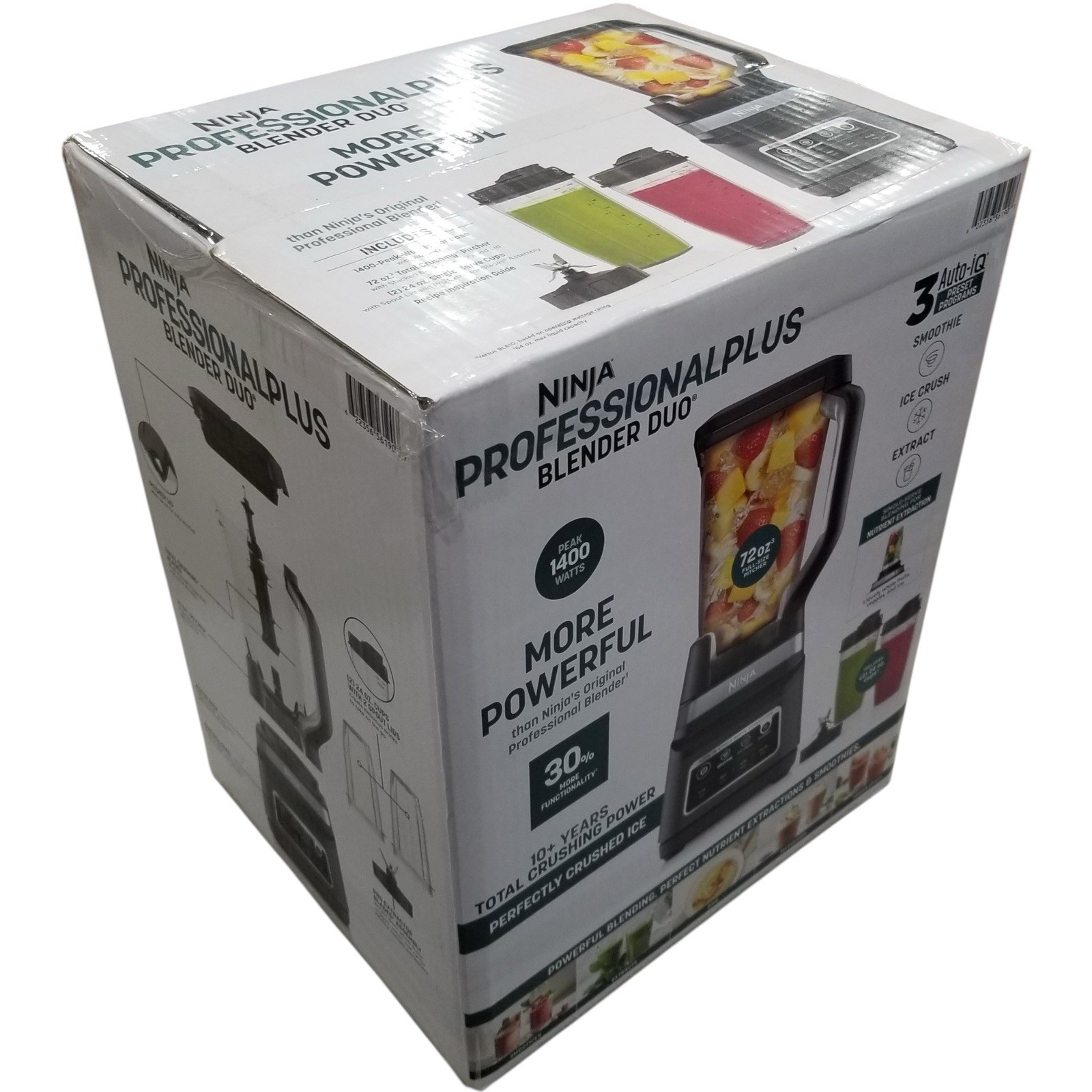 Ninja Professional Plus Blender DUO with Auto-iQ - Black (DB751A)