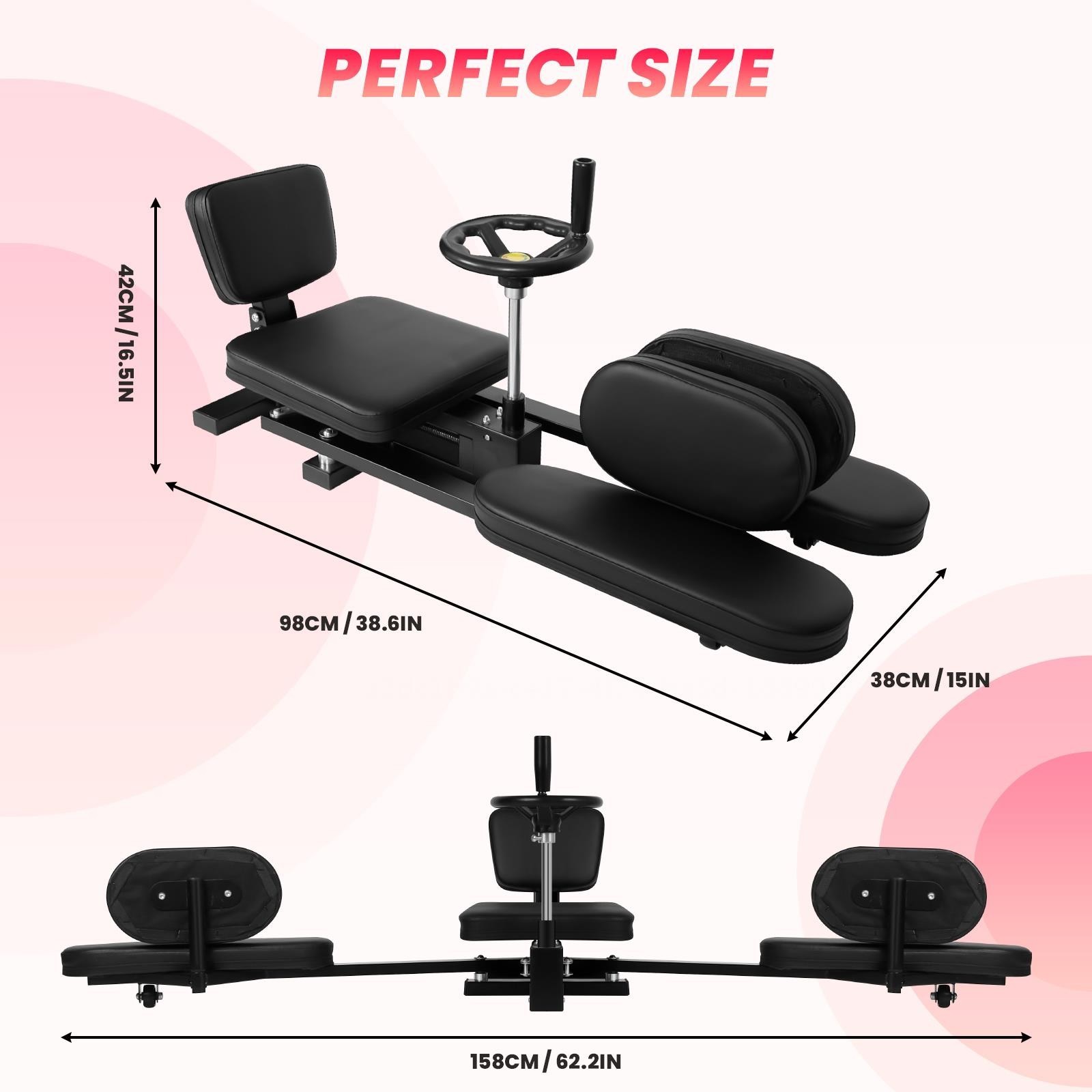 0-240° Adjustable Leg Stretch Machine w/ 360°Hand Wheel Training Machine