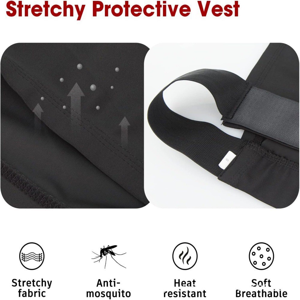 For Horse Chest Protector Vest with Shoulder Coverage - Spandex Material