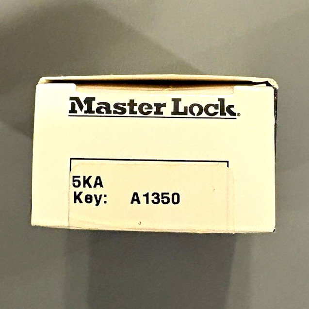 5 New Master Lock 5KA Brass Padlocks Keyed Alike Keyway A Rekeyable 5-Pin