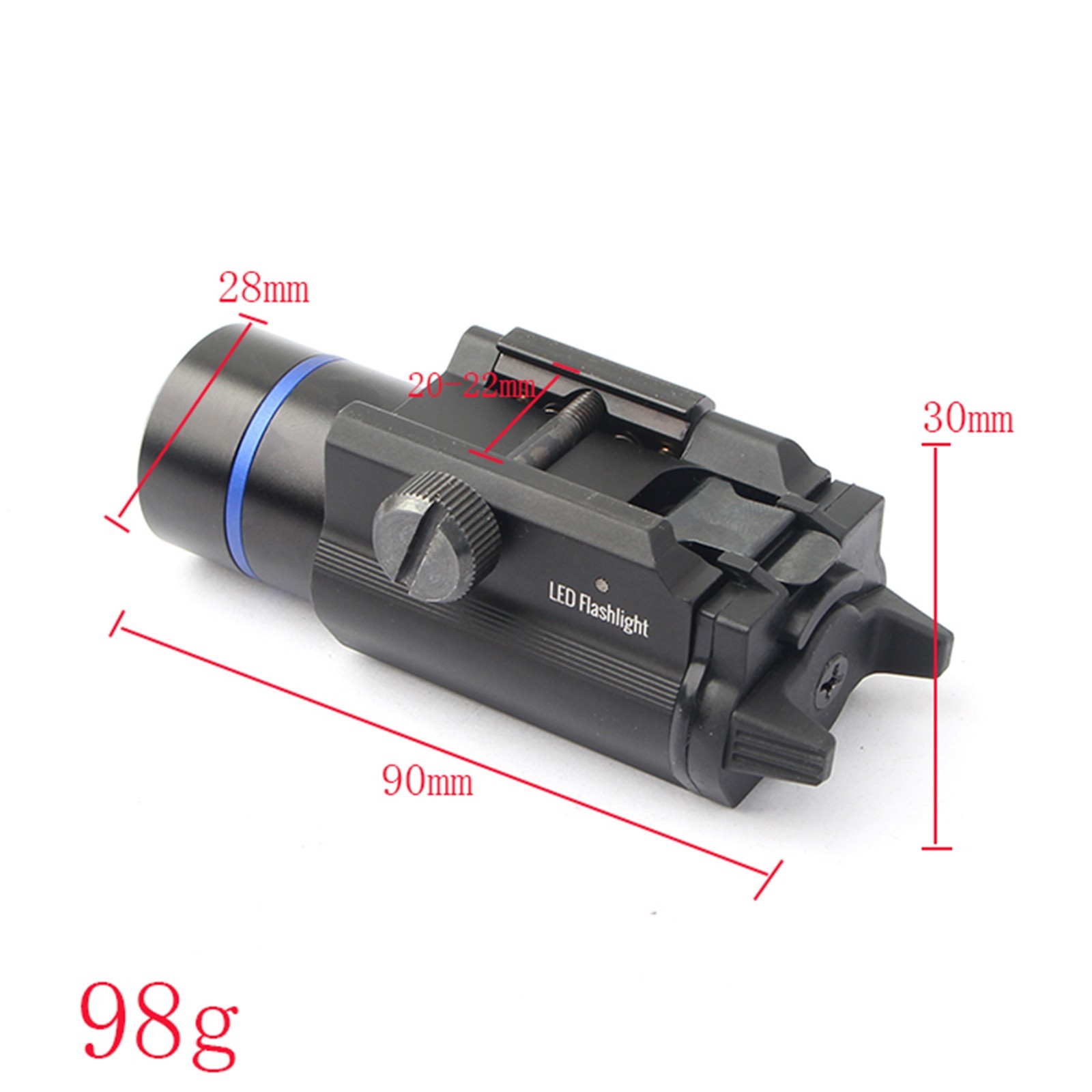 Tactical Weapon Mouted Light Flashlight 1000 LM C4LED Strong LED Gun Torch Rifle