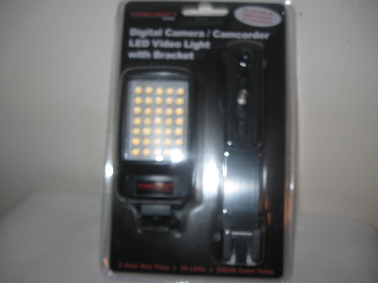 Precision Design Digital Camera Camcorder LED Video Light with Bracket BRAND NEW