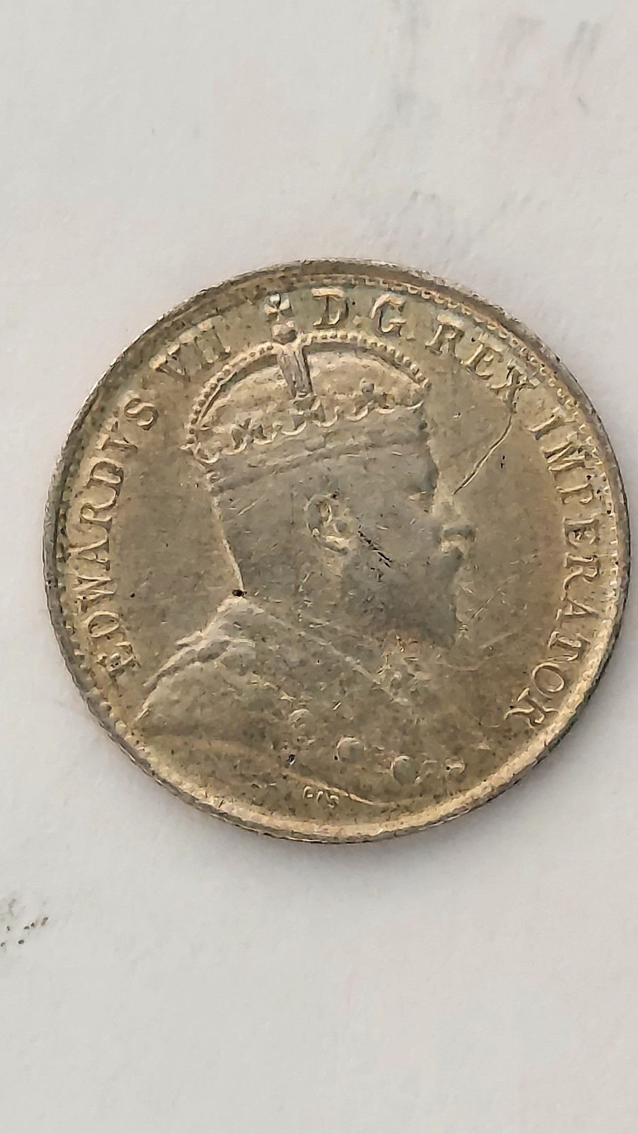 1906 Canada 5 Cent Silver,.925 Silver, (#2)