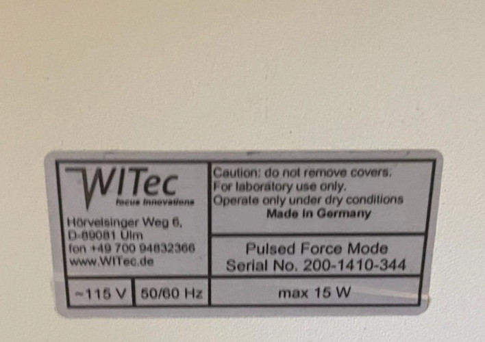 WITec Pulsed Force Mode Controller, Atomic Force Microscopy, AFM