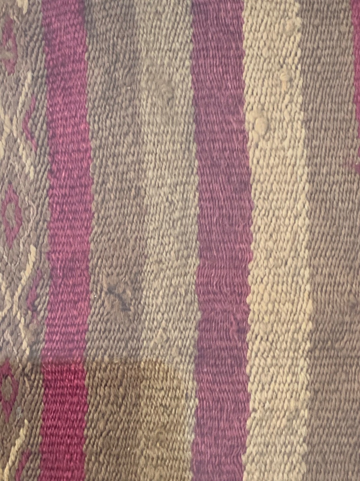 Framed Pre-Columbian Textile Peru Chancay Circa 1000-1470