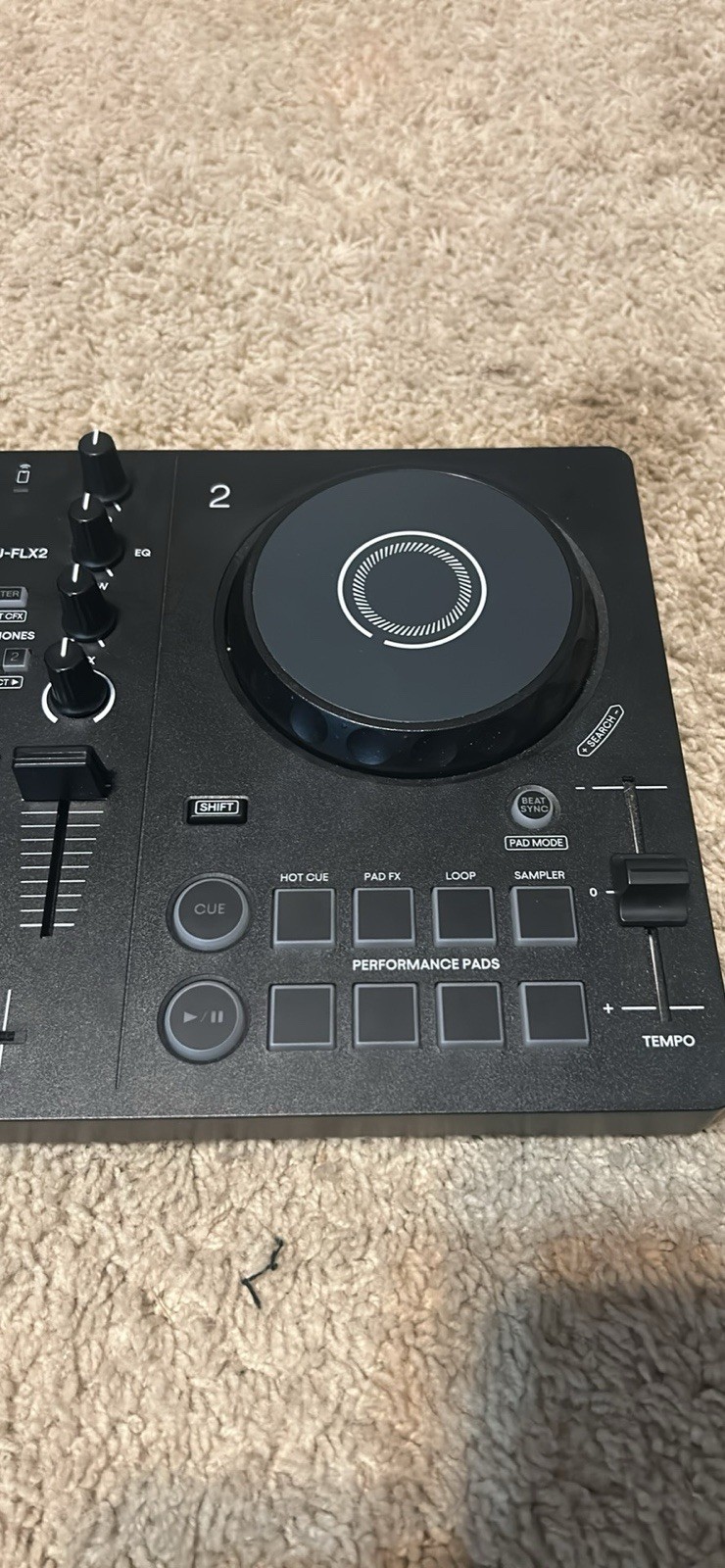 AlphaTheta DDJ-FLX2 Double Deck DJ Controller, Performance Pads, Pad FX
