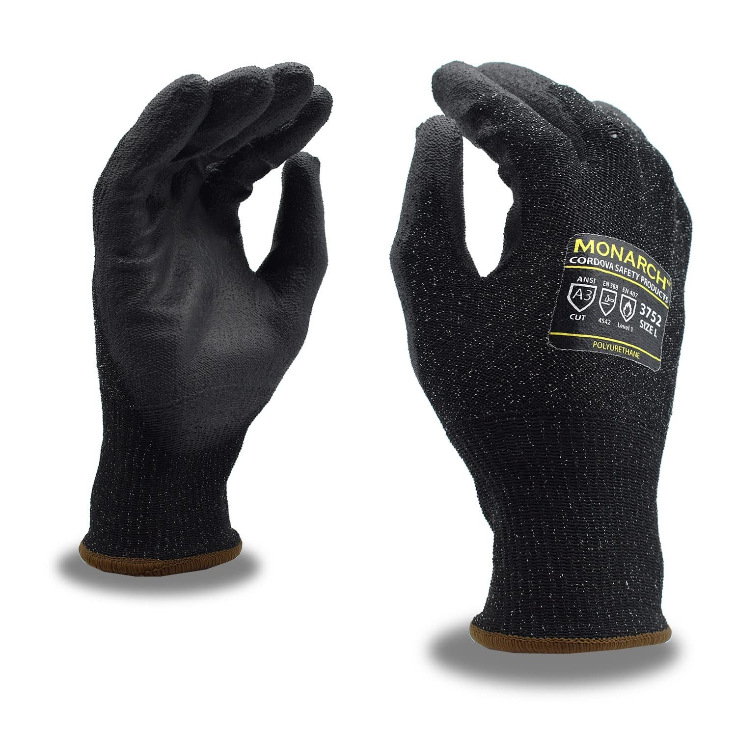 Cordova Monarch-Pu: 13-Gauge Gloves, High Performance Shell, Polyurethane Palm C