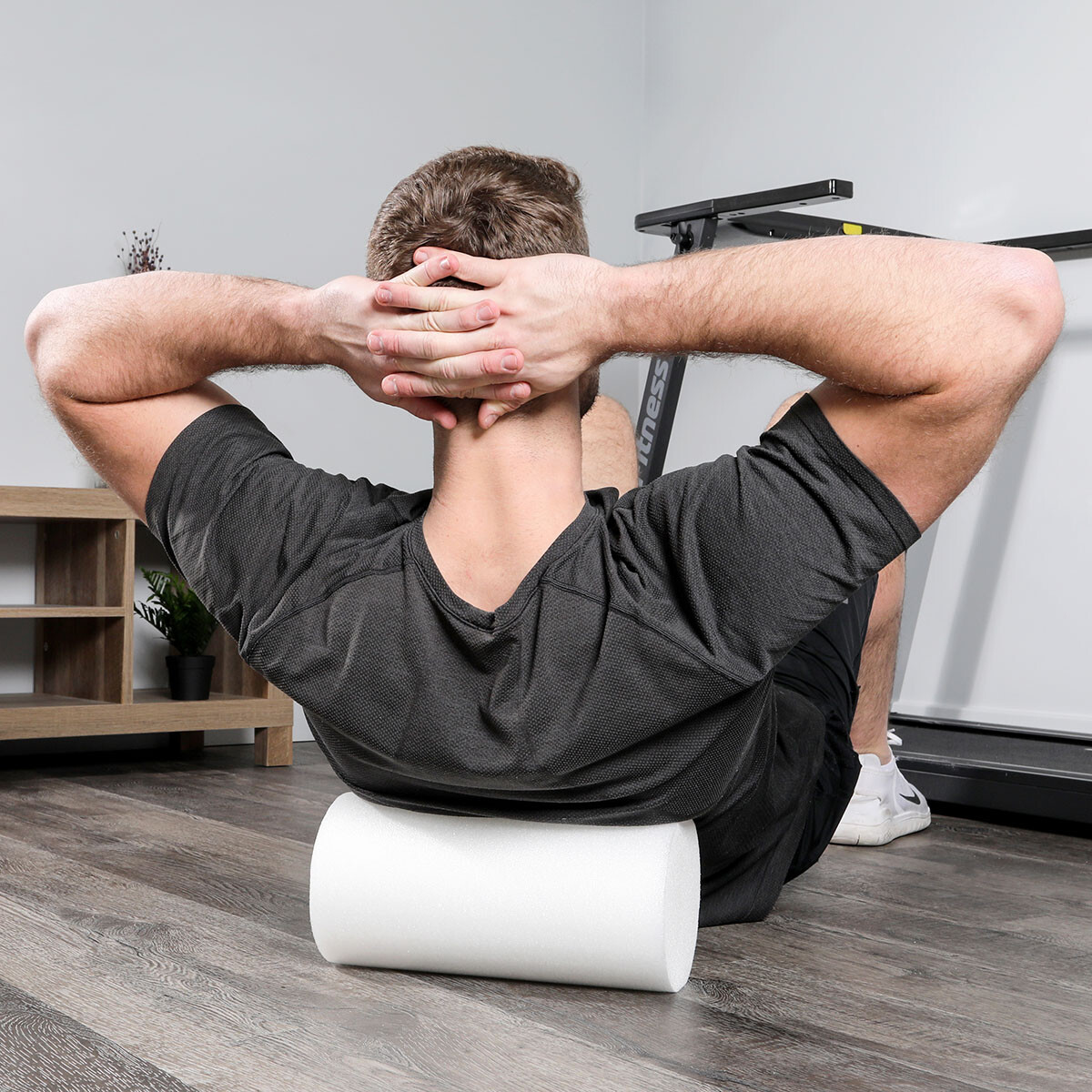 Cando Foam Roller - White Pe Foam - 6" X 12" - Round
