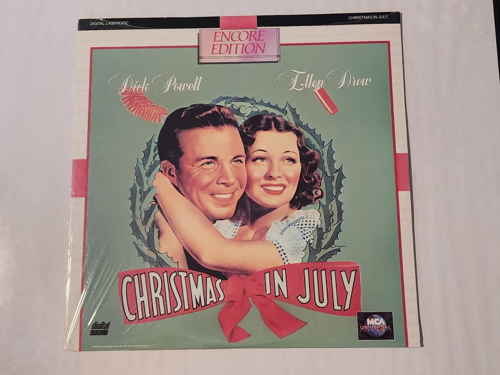 SEALED ENCORE EDITION CHRISTMAS IN JULY MOVIE LASERDISC VIDEODISC DICK POWELL