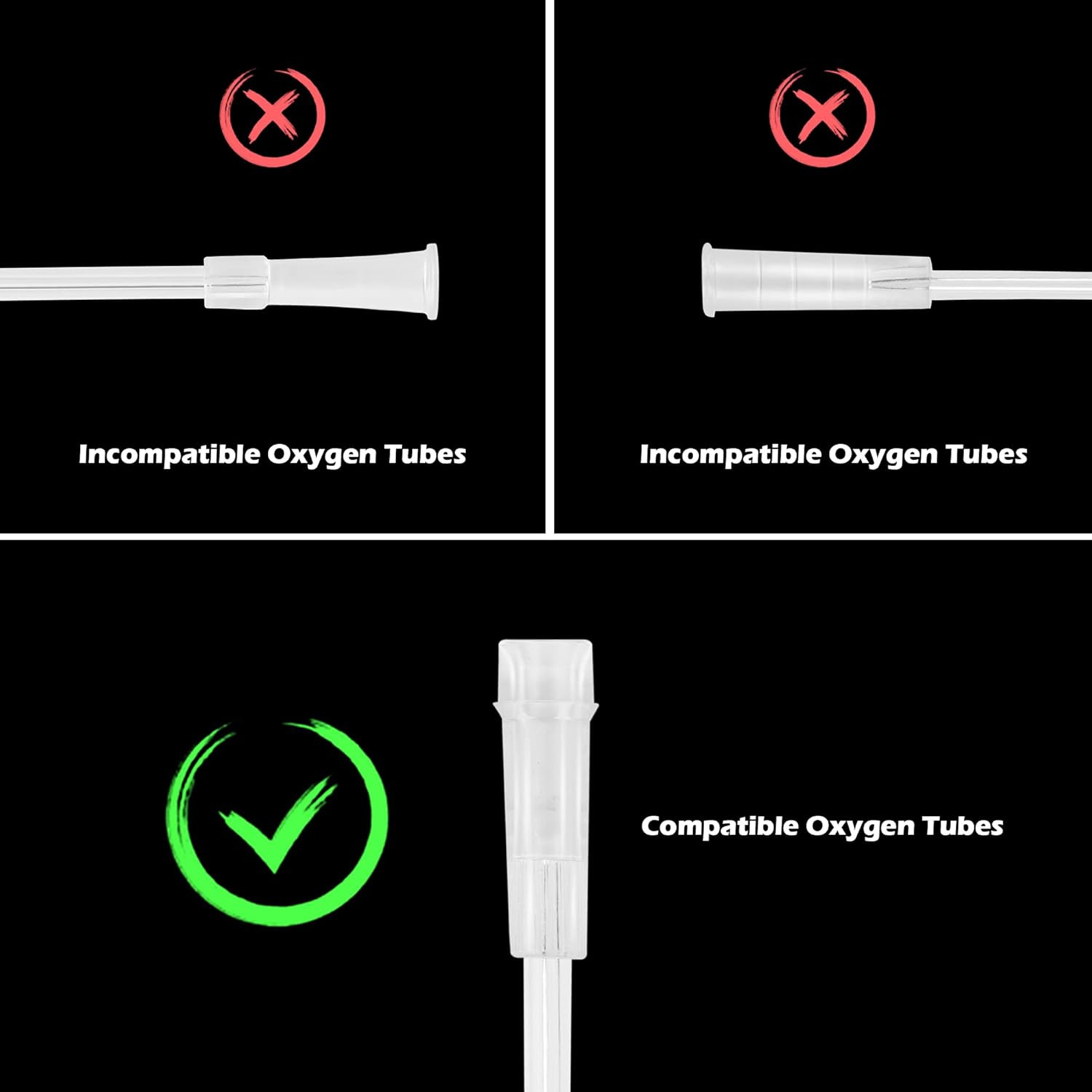 Oxygen Tubing Swivel Connector - 10 PCS Cannula Connectors, Avoid Tube Tangles (