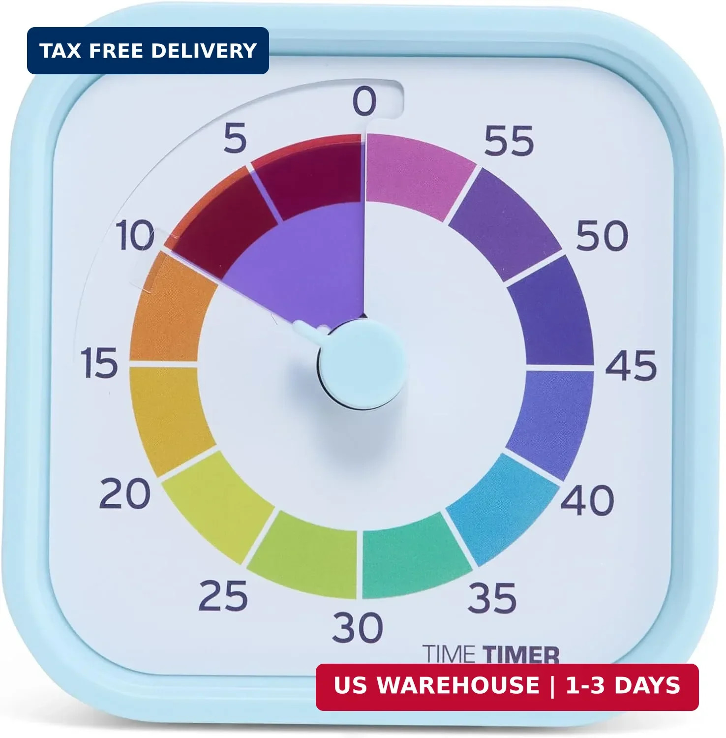 Time Timer MOD - Home Edition - Rainbow Wheel - Individual Sized 60 Minute Visua