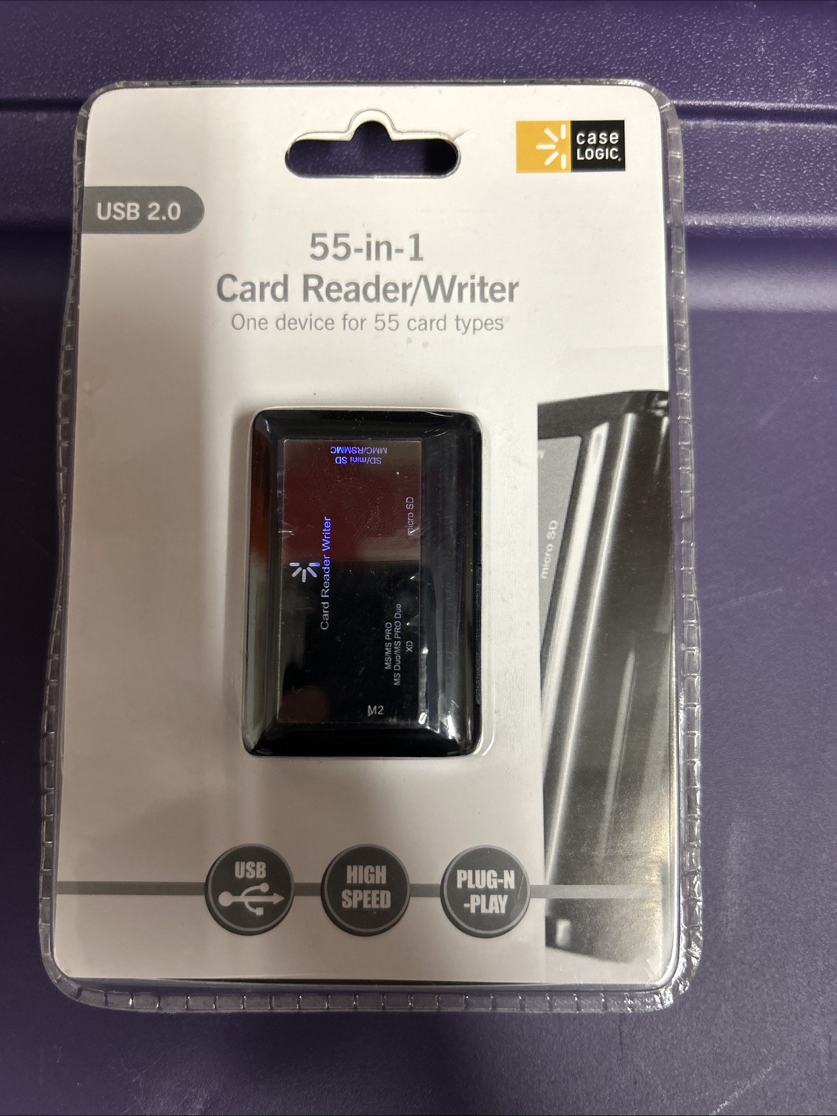 Case Logic 55-in-1 Card Reader/Writer One Device for 55 Card Types High Speed