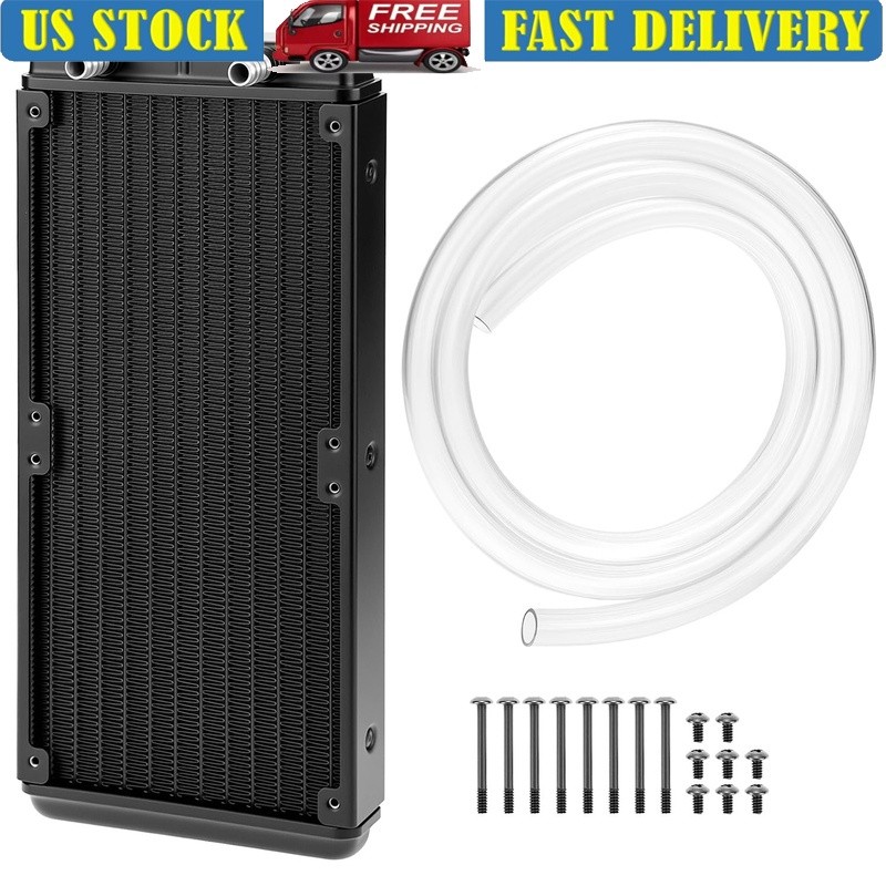 12-Pipe Copper Heat Exchanger Liquid Cooling System PC VGA Industrial Use