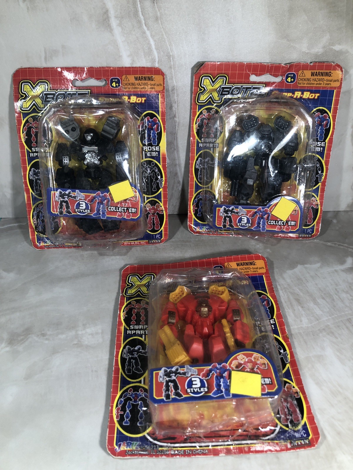 Xbotz Snap-A-Bot Set Of 3