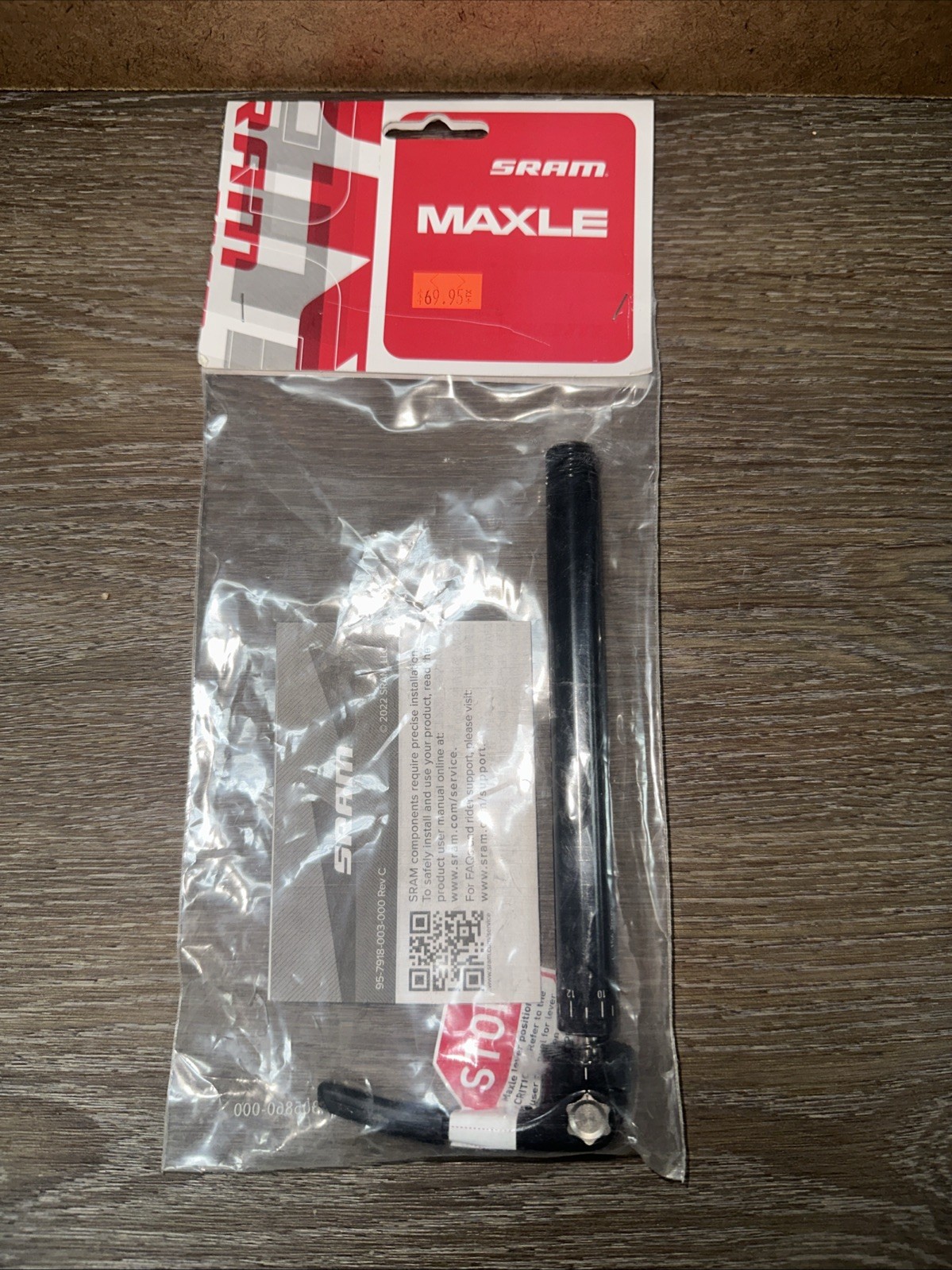 Sram AM Maxle Ult FMT 15x110mm L156.5 TL9M TP15x1.5 Front Axle 00.4318.005.007