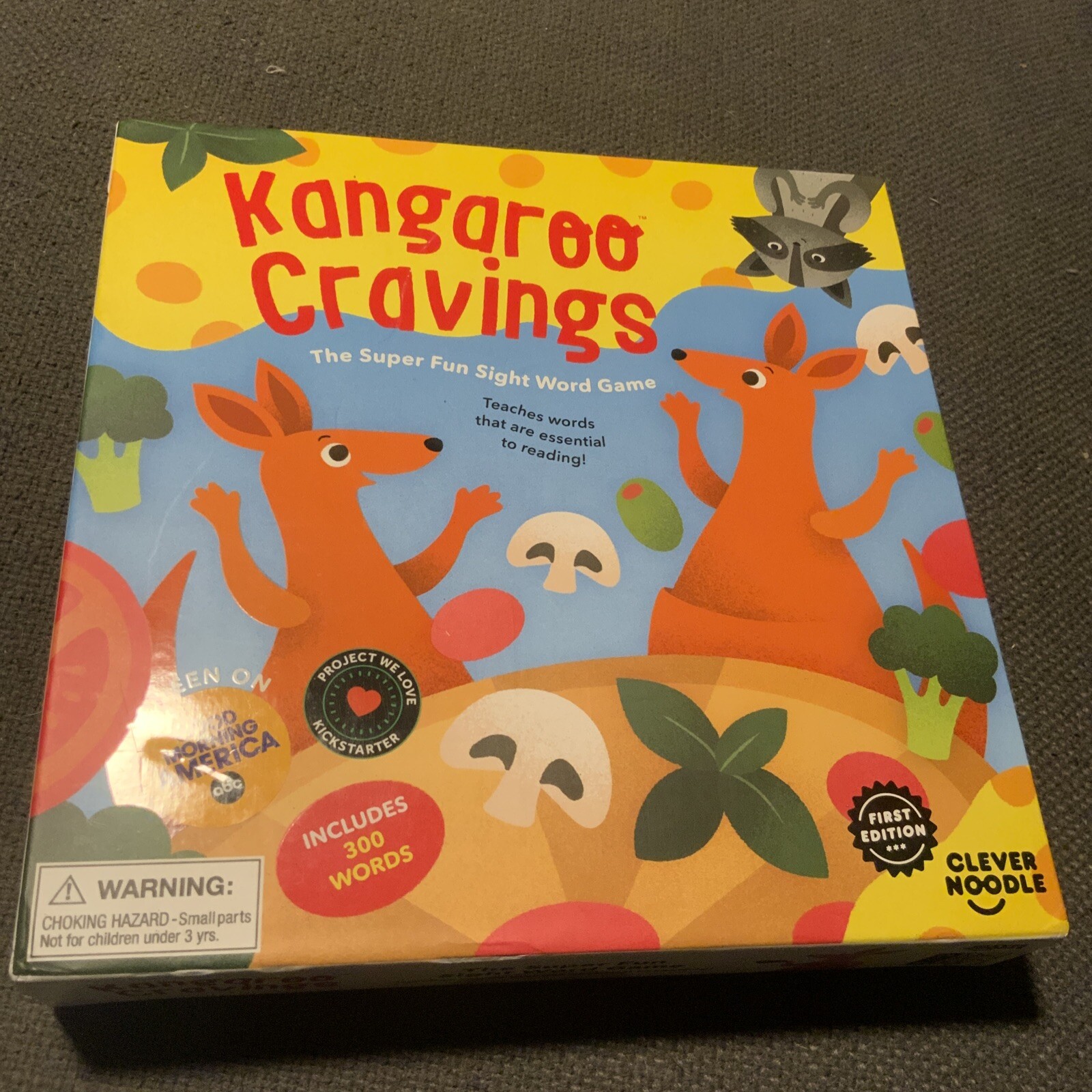 Kangaroo Cravings 300 High-Frequency Sight Words Game - Wrapped Unpunched Pieces